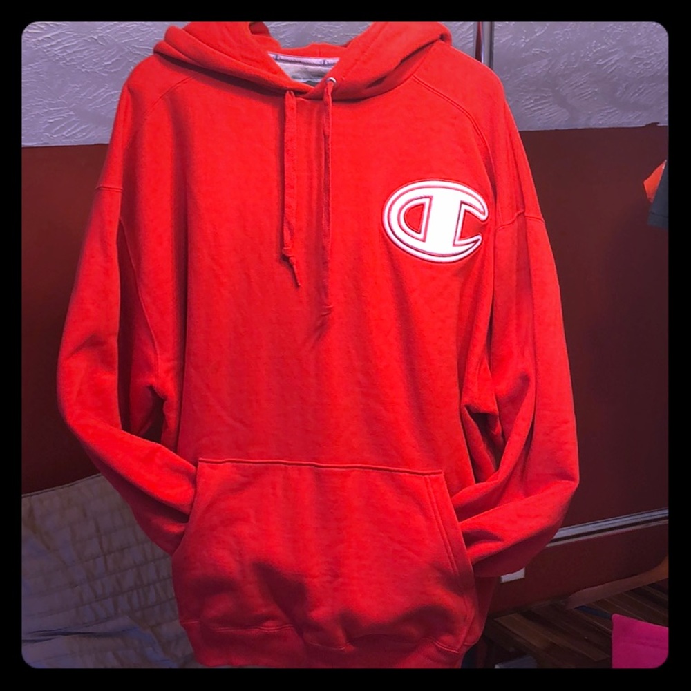 Champion red hoodie 2XL